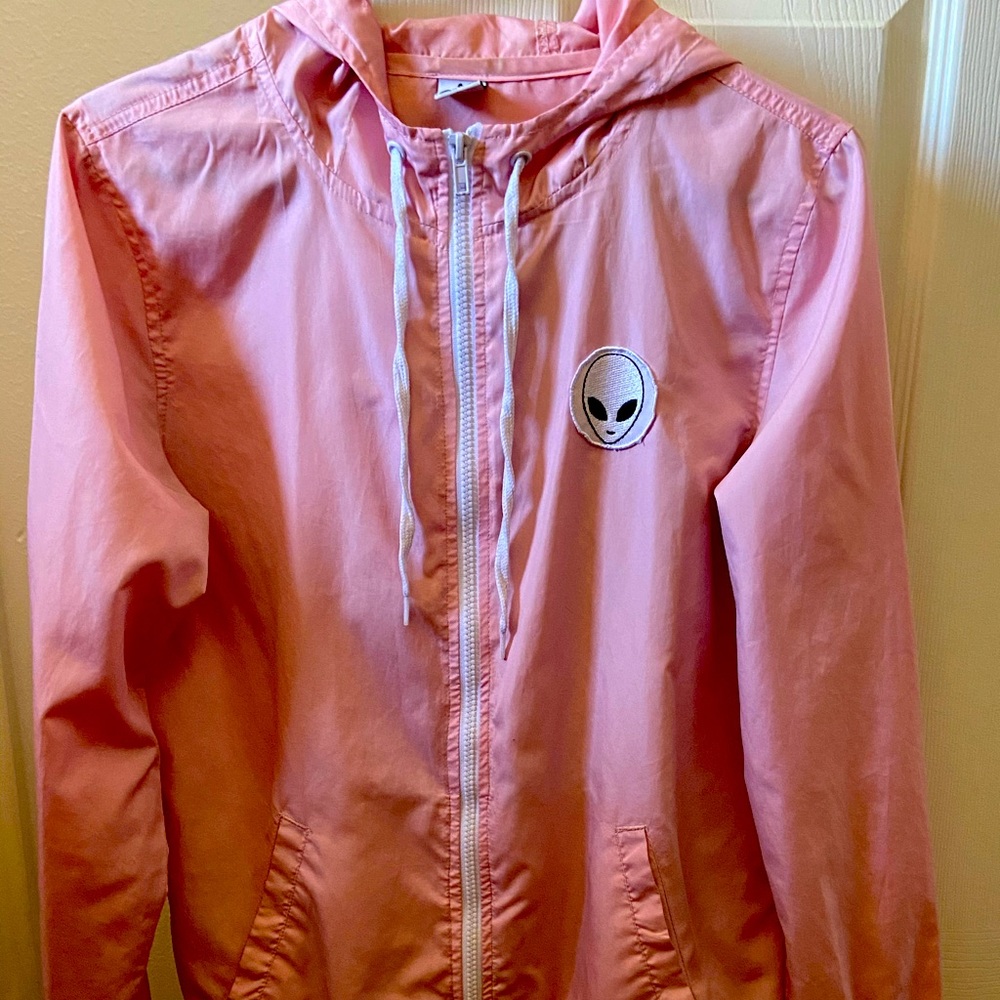 Pink windbreaker